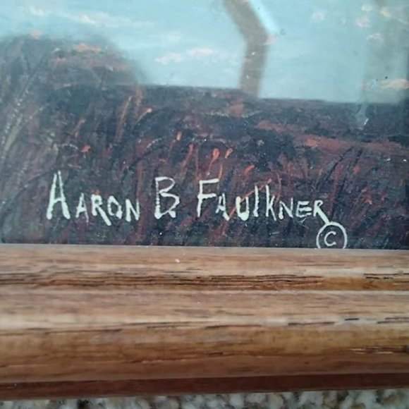 Aaron B Faulkner Americana Print - Framed & Numbered- Six O'clock News - Picture 3 of 10